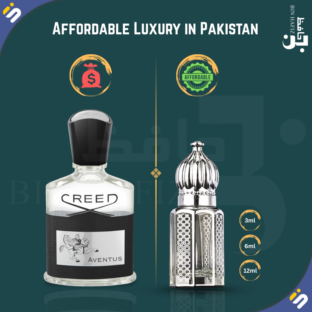 Bin Hafiz Premium Aventus Attar Perfume Oil | The Finest Creed Aventus Inspired Fragrance Bin Hafiz 6ml 12ml 3ml Pakistan