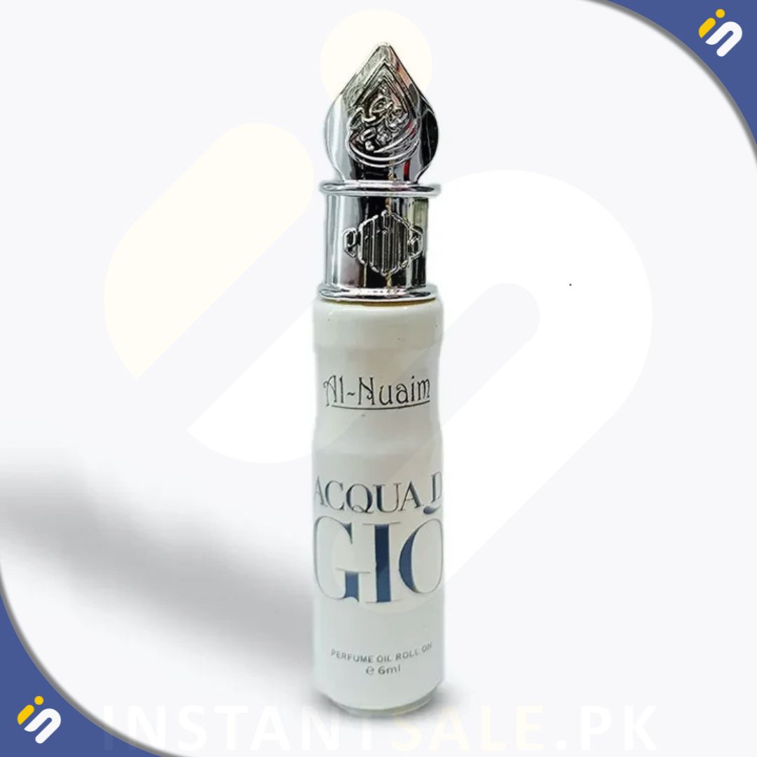 Al Nuaim Acquad Gio Non-Alcoholic Attar Roll On 6ml Perfume Attar Fragrance scent Pakistan Instantsale