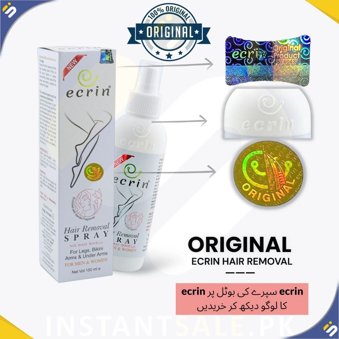 Instantsale Pakistan Original Ecrin Hair Removal Spray for Men and Women FREE Shipping