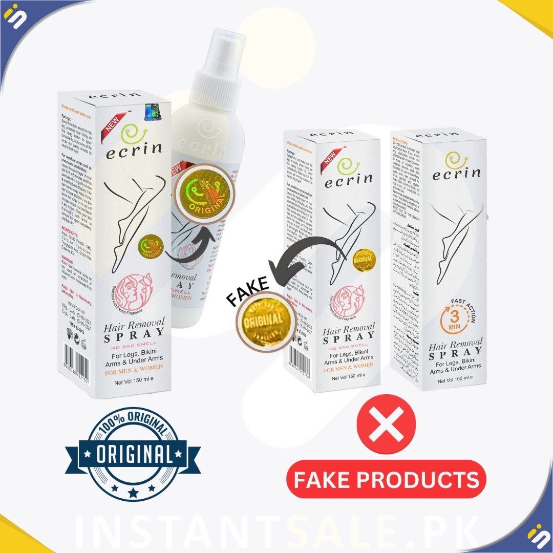 Instantsale Pakistan Original Ecrin Hair Removal Spray for Men and Women FREE Shipping