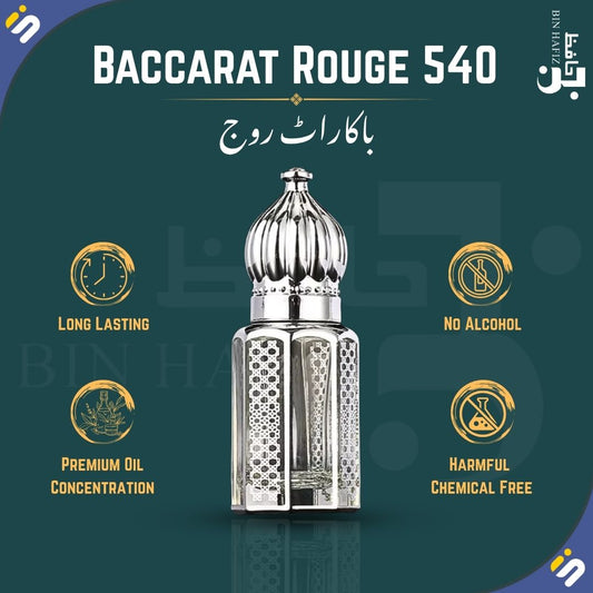 Bin Hafiz Baccarat Rouge 540 Attar Fragrance Perfume Oil Bin Hafiz