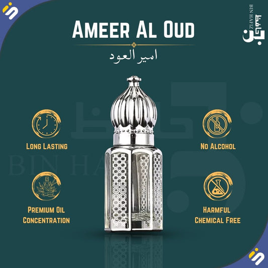 Bin Hafiz Ameer Al Oud Perfume Oil – Non-Alcoholic Attar for Men & Women InstantSalePk in pakitan 