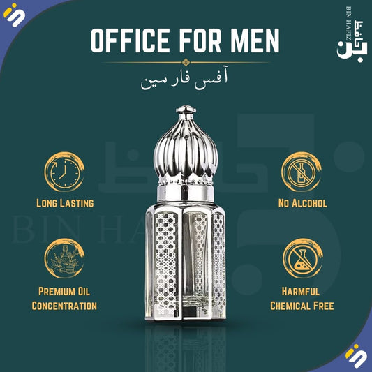 Bin Hafiz Office for Men Premium Attar Perfume Oil Pakistan non alcoholic 3ml 6ml 12ml