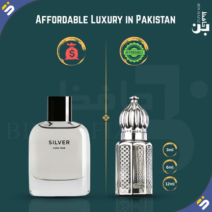 Bin Hafiz | Silver by Zara Attar Fragrance Oil in Pakistan Bin Hafiz
price in pakistan near you