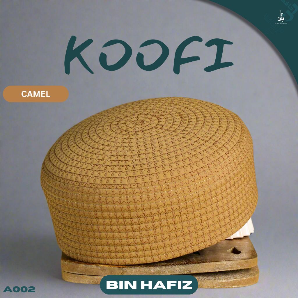 InstantSale Bin Hafiz Kufi Caps For Men Prayer Cap Islamic Prayer Caps for Namaz A002 Pakistan near me Camel