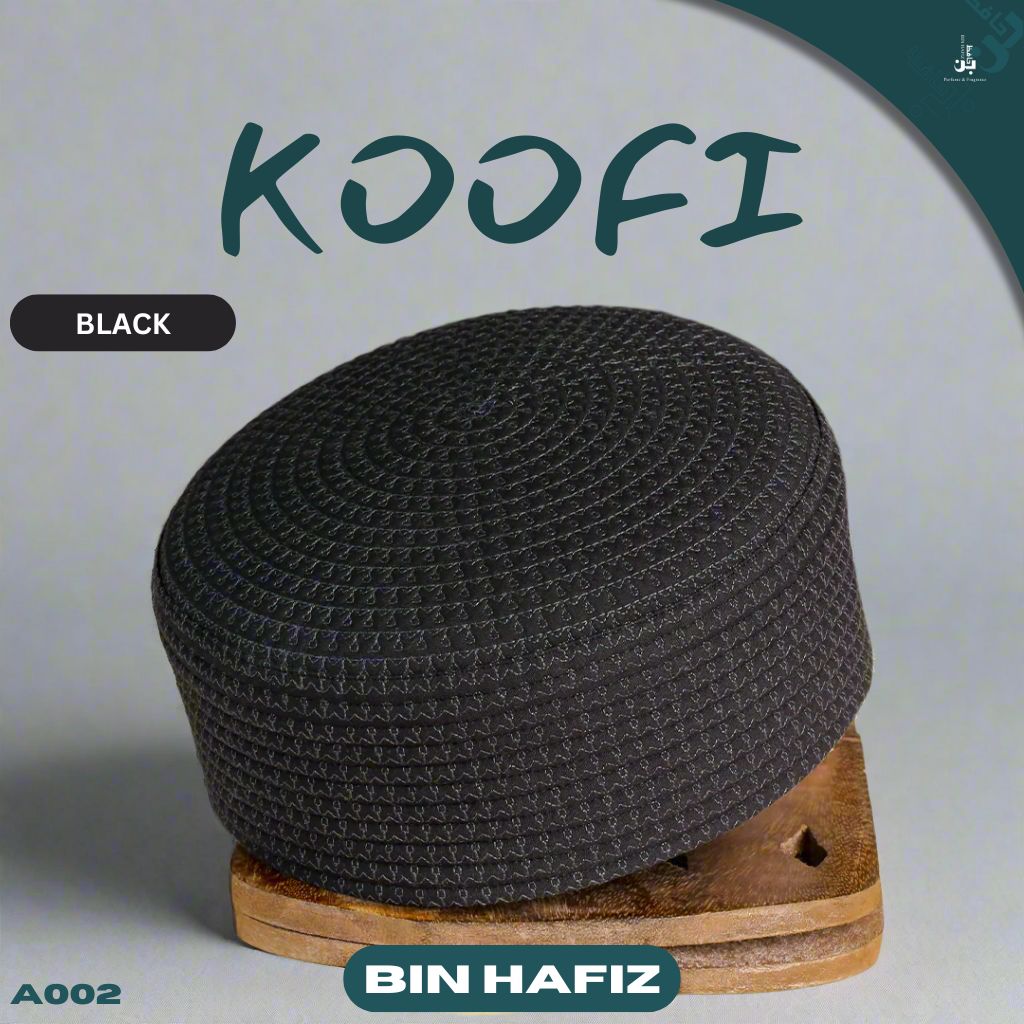 InstantSale Bin Hafiz Kufi Caps For Men Prayer Cap Islamic Prayer Caps for Namaz A002 Pakistan near me black

