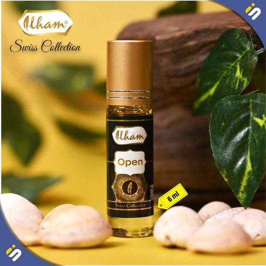 Ilham Open 6ml – An Irresistible Woody Aromatic Fragrance for Men instantsale