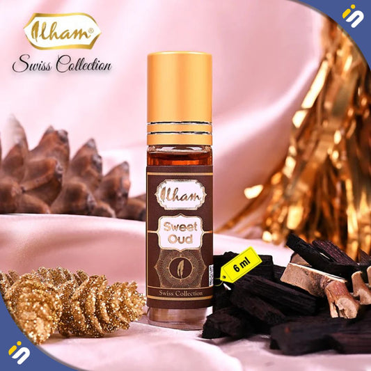 Ilham Sweet Oud 6ml – A Tempting Amber Fresh Fragrance for Men & Women instantsale 