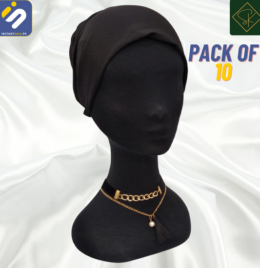 SK Imported Black Velour Cord Gold Tone Chain with Tassel Choker Necklace