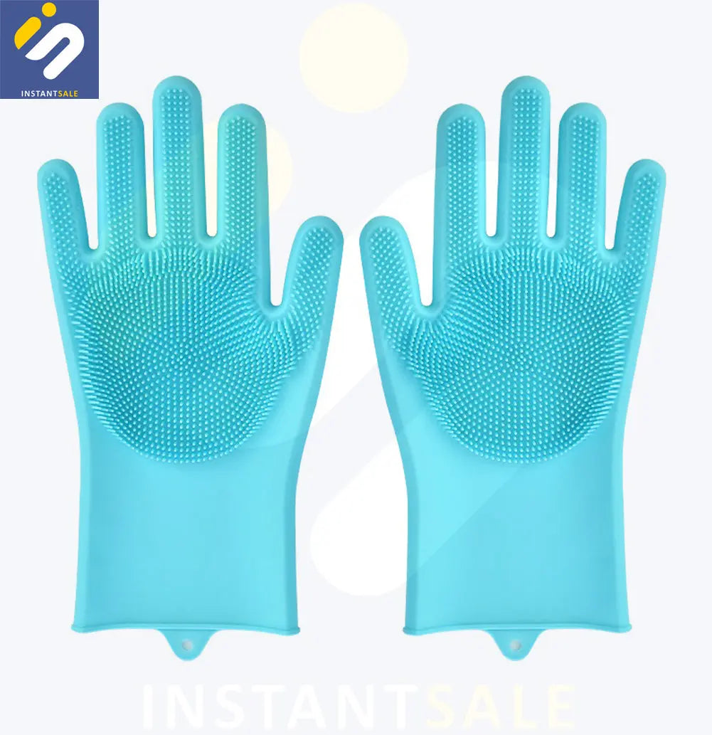 Washing Gloves with Scrubber, Multipurpose Usage InstantSale