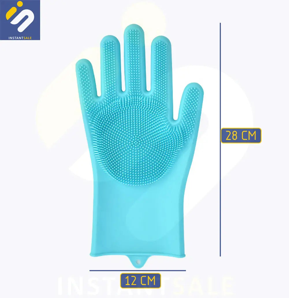 Washing Gloves with Scrubber, Multipurpose Usage InstantSale