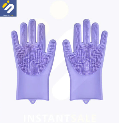 Washing Gloves with Scrubber, Multipurpose Usage InstantSale