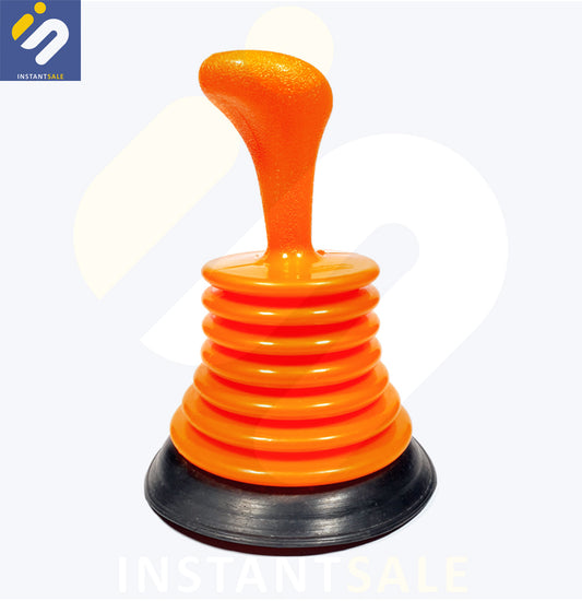 Compact Plunger Powerful Ergonomic Handle Bathroom Kitchen Sink Bathtub and Shower Drain Unclog Easy Minimal Effort Unblocker InstantSale
