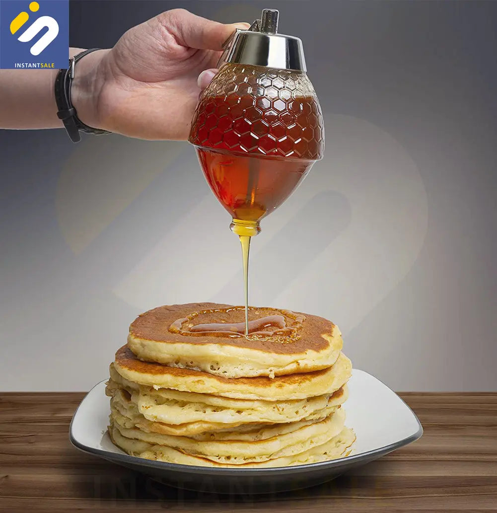 Plastic Honey Storage Bottle Honey Dispenser Acrylic 200 ML InstantSale
