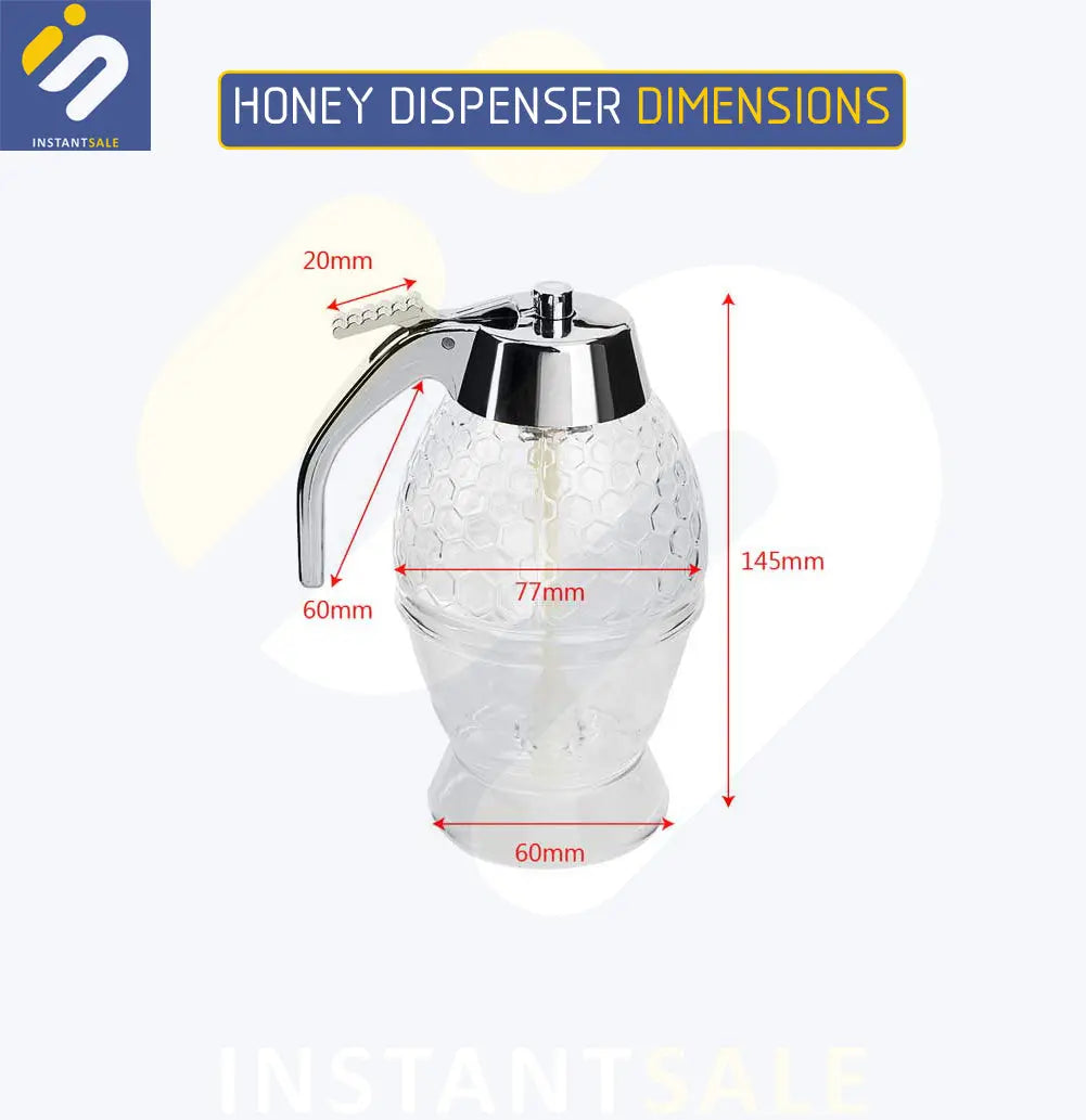 Plastic Honey Storage Bottle Honey Dispenser Acrylic 200 ML InstantSale