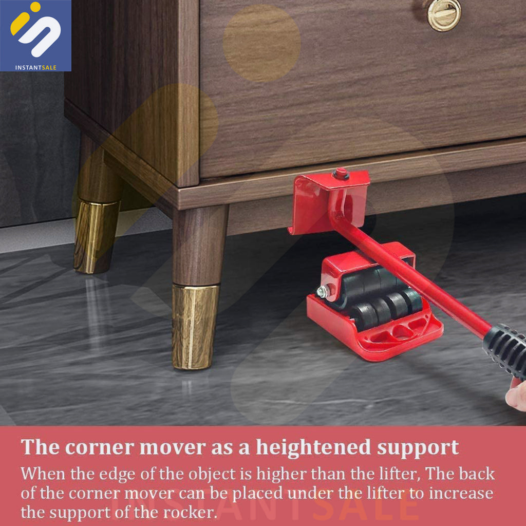 Furniture Lifter Easy to Move Slider 5 Piece Mobile Tool Set InstantSale